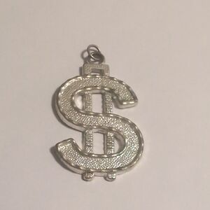 Silver Dollar‎ Sign Pendant